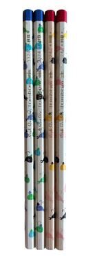 4 Tombow 3324 HB Pencils Made in Japan, JIS Mark Vintage Whales Master Writing